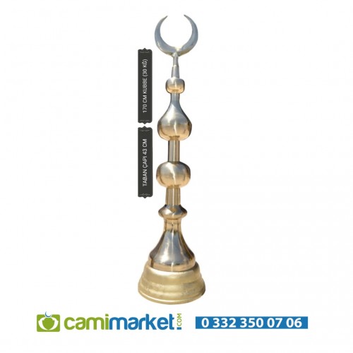 Kubbe Pirinç Alem 170 cm- Cami Alemi