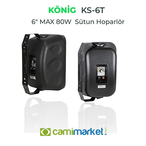 König KS-6T Duvar Tipi Hoparlör 80 Watt Takım