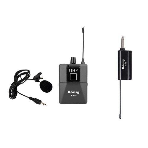 König K-400 UHF Telsiz Yaka Mikrofonu