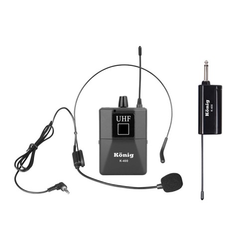 König K-400 UHF Telsiz Kafa Mikrofonu - Headset
