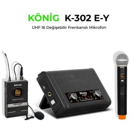 König K-302EY UHF Telsiz El Yaka Mikrofonu