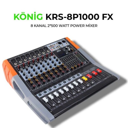 König KRS-8P1000FX Power Mikser Anfi 2x500 Watt König KRS-8P1000FX Power Mikser Anfi 2x500 Watt
