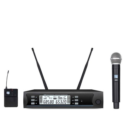 Camimarket C-105 UHF Kablosuz El ve Yaka Mikrofonu