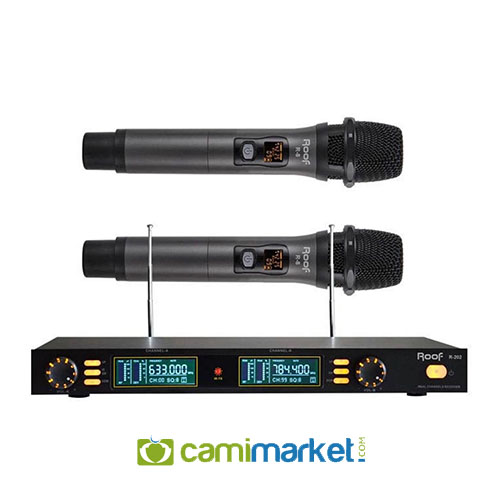 Roof R-202E UHF Kablosuz Çift El Mikrofonu