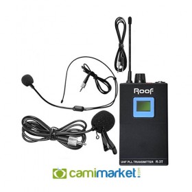 Roof R-3T UHF Kablosuz Yedek Rehber Verici Mikrofon