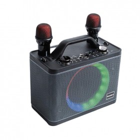 Hometech HT-202 Çift Kablosuz El Mikrofonlu Bluetooth Hoparlör – Şarjlı ve Taşınabilir