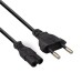 1.5 Metre 2 Pin Teyp Fişi ve Kablosu C7 Güç Kablosu Siyah -  M-1303E