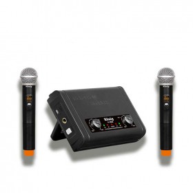 König K-302EE UHF Telsiz Çift El Mikrofonu