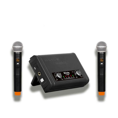 König K-302EE UHF Telsiz Çift El Mikrofonu