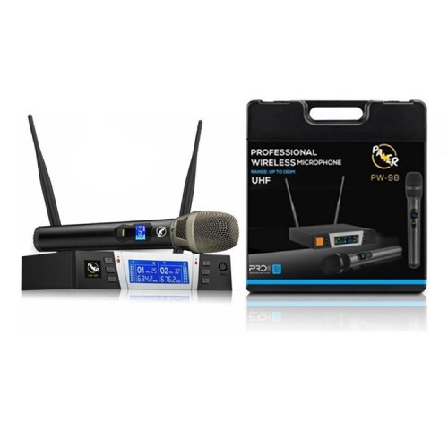 Pawer PW-98-EE Kablosuz UHF Çift El Mikrofonu