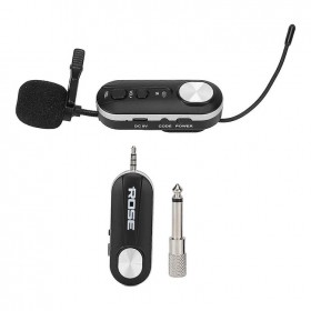 Rose R-101-YW Şarzlı UHF Telsiz Kablosuz Yaka Mikrofonu