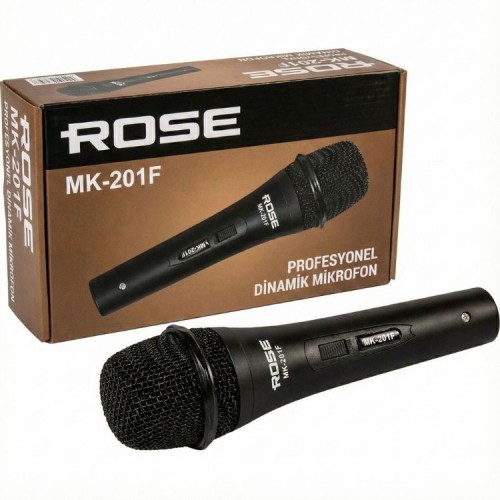 Rose MK-201F Kablolu El Mikrofonu - Metal Kasa