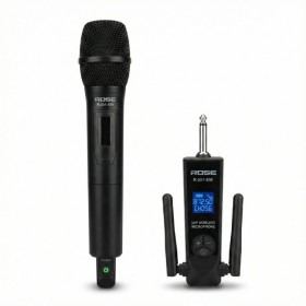 Rose R-201-EW UHF Kablosuz El Mikrofon 32 Kanal