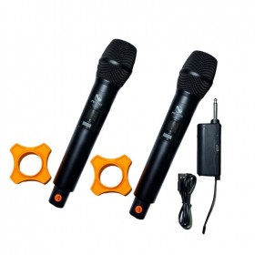 Pawer PW-U165-2 UHF Kablosuz Telsiz Çift El Mikrofon 30 Kanal