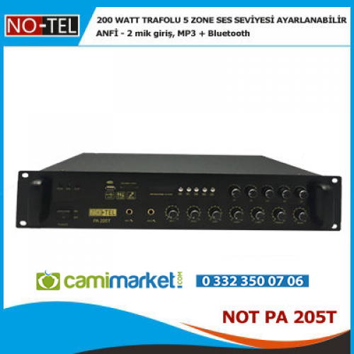 Notel Not Pa 205T - 200 Watt Trafolu