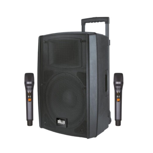 Wöller W-1230 DSP Taşınabilir 12 İnç Çift El Telsiz Mikrofonlu Aktif Kabin Hoparlör Wöller W-1230 DSP Taşınabilir 12 İnç Çift El Telsiz Mikrofonlu Aktif Kabin Hoparlör