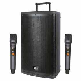 Wöller W-1540 DSP Taşınabilir 15 İnç Çift El Telsiz Mikrofonlu Aktif Kabin Hoparlör