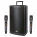 Wöller W-1540 DSP Taşınabilir 15 İnç Çift El Telsiz Mikrofonlu Aktif Kabin Hoparlör