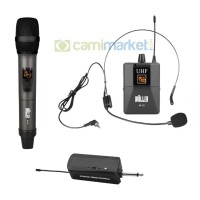 Wöller W-12EH Kablosuz UHF Telsiz El ve Headset (Kafa) Mikrofonu