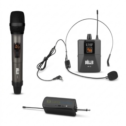 Wöller W-12EH Kablosuz UHF Telsiz El ve Headset (Kafa) Mikrofonu