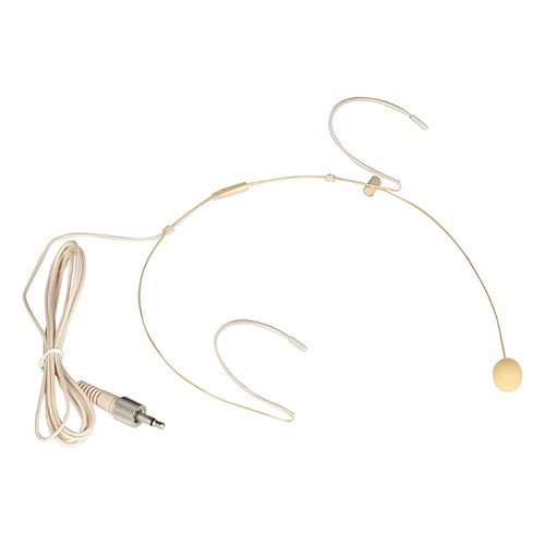 Kablosuz Mikrofonlar İçin Yedek Ten Rengi Headset Kafa Mikrofonu-3.5 mm Yüzüklü WH-7