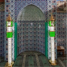 Lüks Çift Kubbeli Cami Şamdan